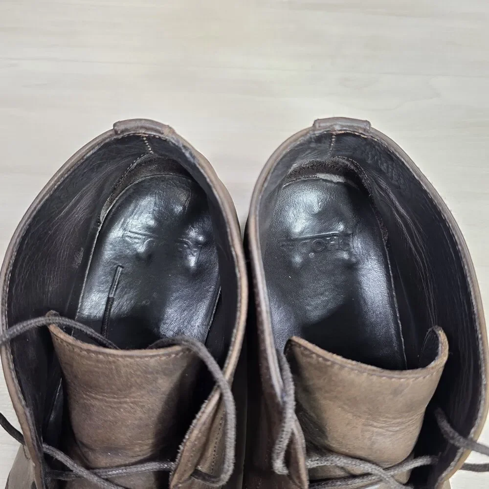 Rhodes Felix Chukka Lace Up Boots Huckberry Brown Leather‎ Men's US Size 10